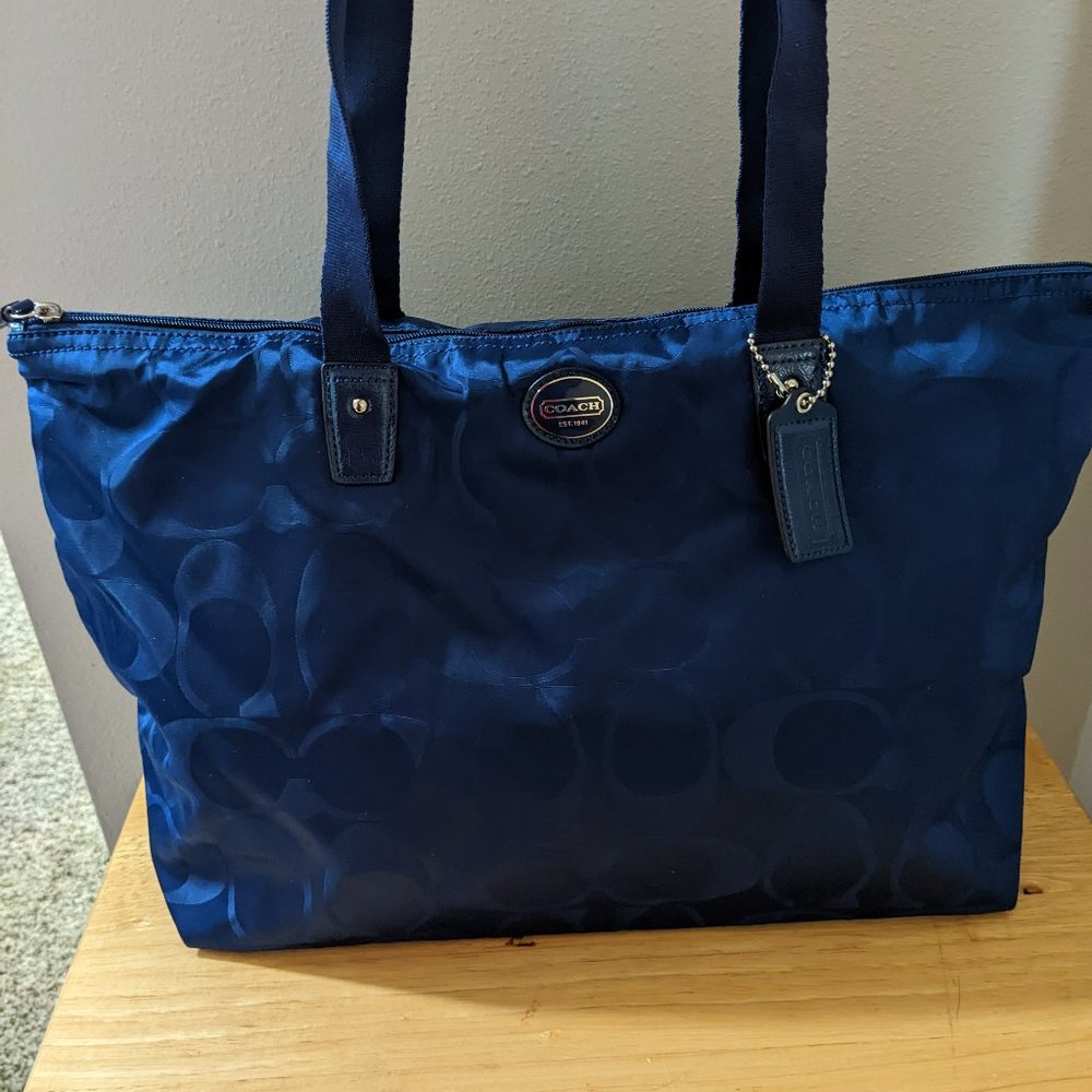 Coach Nylon Tote Bag and Detachable Pouch